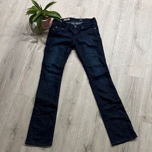 AG Adriano Goldschmied Dark Blue Boot Cut Jeans